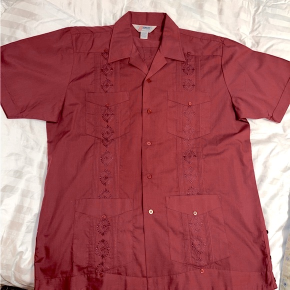 Vintage Other - Vintage Romani Short Sleeve Traditional Guayabera  Wedding Dress Shirt.